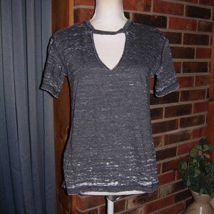 Lucky Brand Burnout Cut Out T-Shirt S